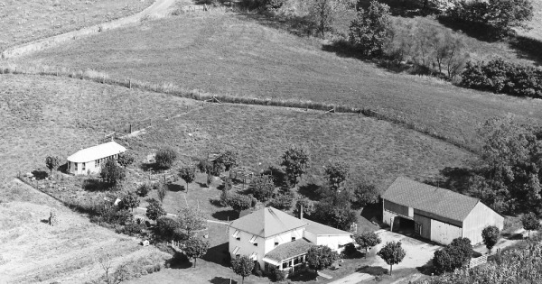 Vintage Aerial photo from 1968 in Champaign County, OH