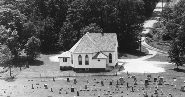 Vintage Aerial photo from 1972 in Boone County, IN