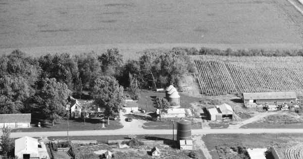Vintage Aerial photo from 1988 in Plymouth County, IA