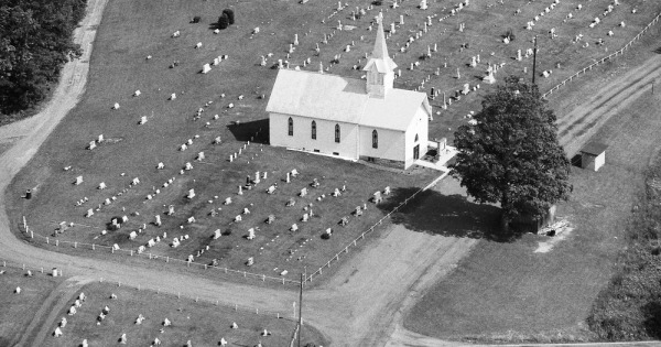 Vintage Aerial photo from 1990 in Garrett County, MD