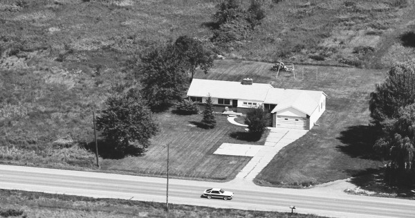 Vintage Aerial photo from 1983 in Macomb County, MI