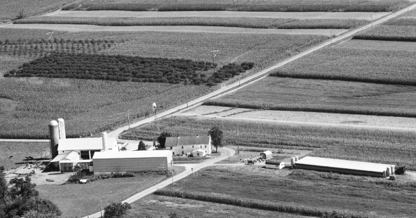 Vintage Aerial photo from 1989 in Lancaster County, PA