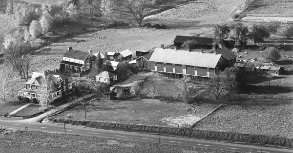 Vintage Aerial photo from 1966 in Juniata County, PA