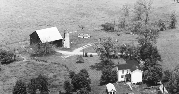 Vintage Aerial photo from 1968 in Westmoreland County, PA