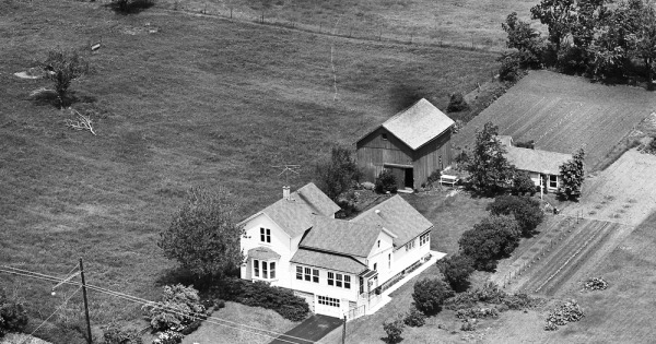 Vintage Aerial photo from 1965 in Lake County, IL