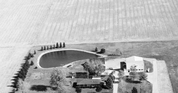 Vintage Aerial photo from 1991 in Hancock County, OH