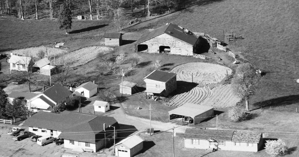 Vintage Aerial photo from 1988 in Catawba County, NC
