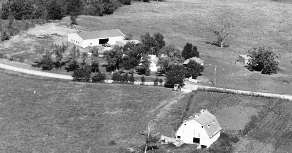 Vintage Aerial photo from 1981 in Gentry County, MO