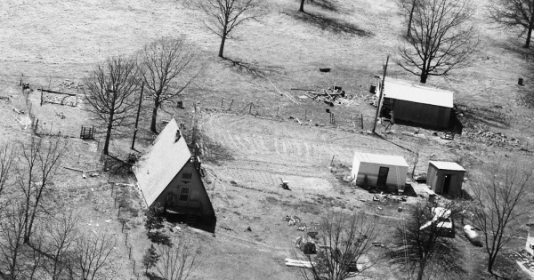 Vintage Aerial photo from 1988 in Crawford County, MO