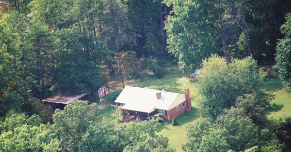 Vintage Aerial photo from 2001 in Orange County, VA