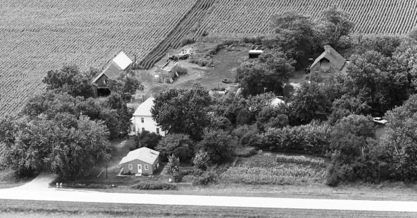 Vintage Aerial photo from 1976 in Pocahontas County, IA