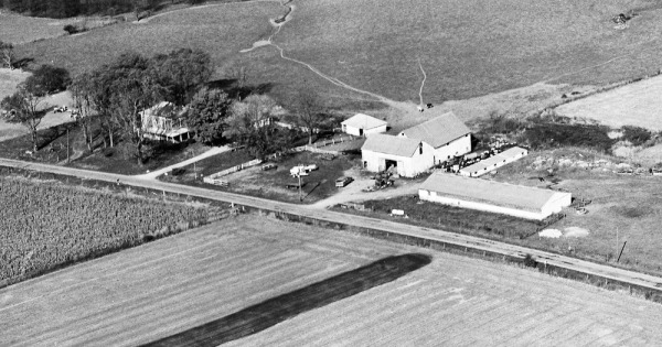Vintage Aerial photo from 1982 in Randolph County, IN