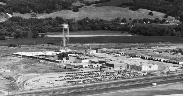 Vintage Aerial photo from 1975 in Cherokee County, IA