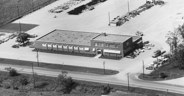 Vintage Aerial photo from 1965 in White County, IN