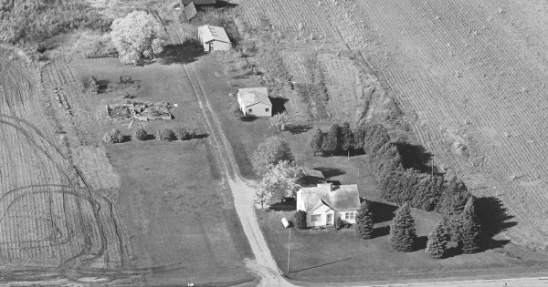 Vintage Aerial photo from 1981 in Huron County, MI