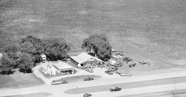 Vintage Aerial photo from 1980 in Bay County, MI