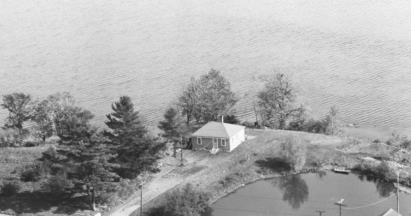 Vintage Aerial photo from 1963 in Lincoln County, ME