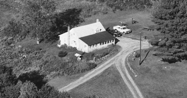 Vintage Aerial photo from 1986 in Cheshire County, NH