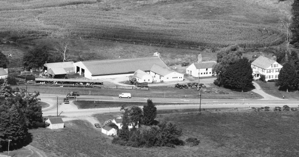 Vintage Aerial photo from 1986 in Cheshire County, NH