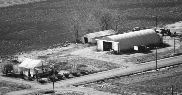 Vintage Aerial photo from 1984 in Pemiscot County, MO