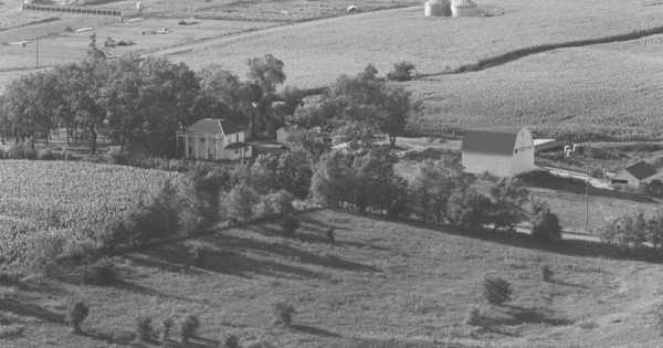 Vintage Aerial photo from 1980 in Nodaway County, MO