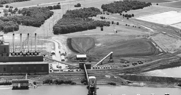Vintage Aerial photo from 1967 in Morgan County, IL