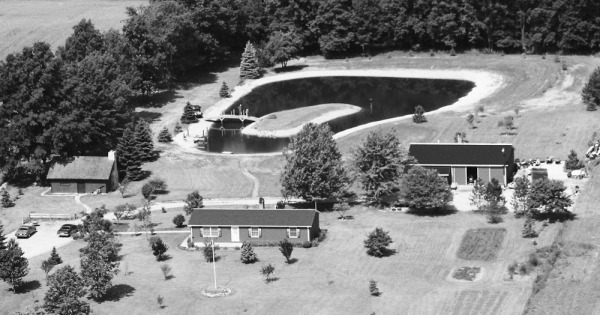 Vintage Aerial photo from 1989 in Delaware County, OH