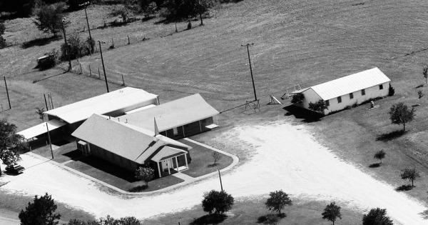 Vintage Aerial photo from 1983 in Brazos County, TX