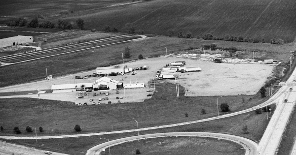 Vintage Aerial photo from 1980 in Grundy County, IL