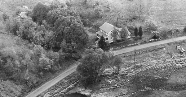 Vintage Aerial photo from 1963 in Monroe County, PA