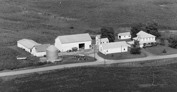 Vintage Aerial photo from 1978 in Fairfield County, OH