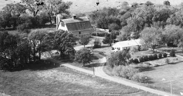Vintage Aerial photo from 1973 in Nemaha County, KS