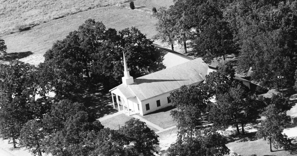 Vintage Aerial photo from 1983 in Brazos County, TX