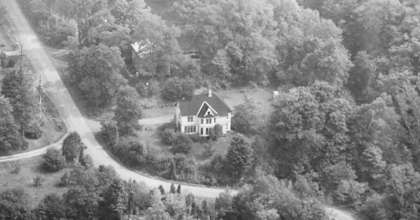 Vintage Aerial photo from 1982 in Cayuga County, NY