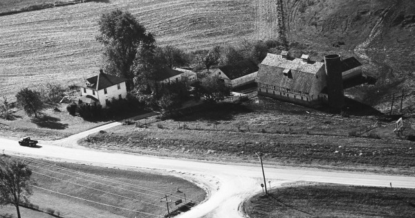 Vintage Aerial photo from 1969 in Scott County, IA