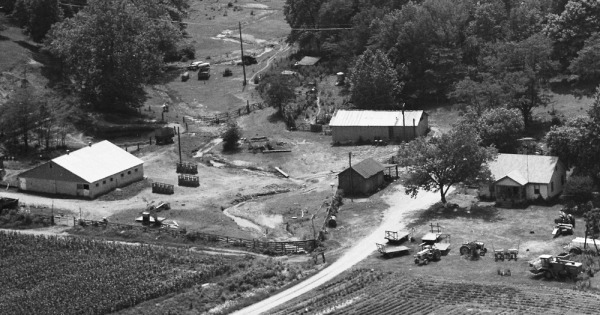 Vintage Aerial photo from 1974 in Vermillion County, IN