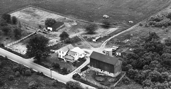 Vintage Aerial photo from 1965 in Lake County, IL
