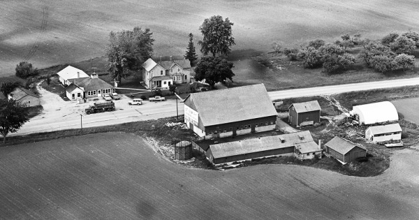 Vintage Aerial photo from 1965 in Lake County, IL