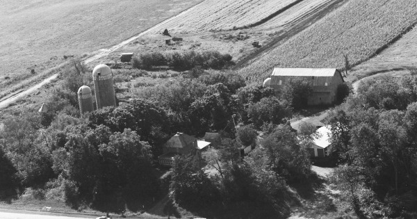 Vintage Aerial photo from 1985 in Polk County, WI