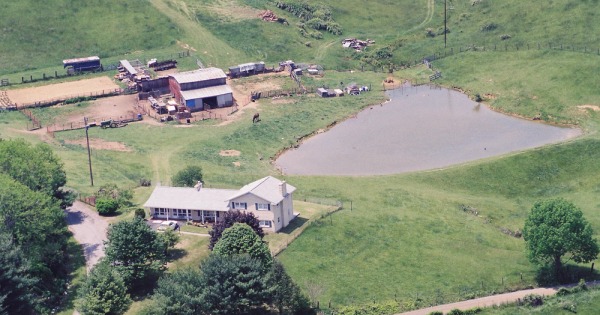 Vintage Aerial photo from 2002 in Montgomery County, VA