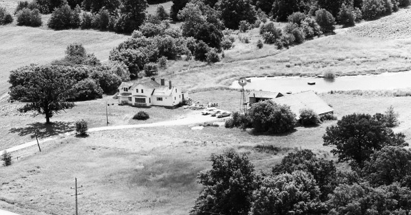 Vintage Aerial photo from 1973 in McHenry County, IL