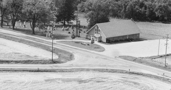 Vintage Aerial photo from 1977 in Dodge County, WI
