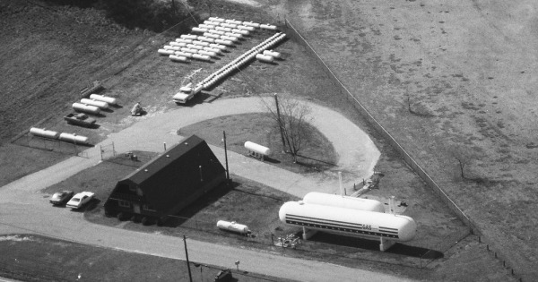 Vintage Aerial photo from 1987 in Barrow County, GA