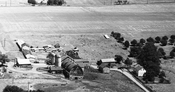 Vintage Aerial photo from 1965 in Hunterdon County, NJ