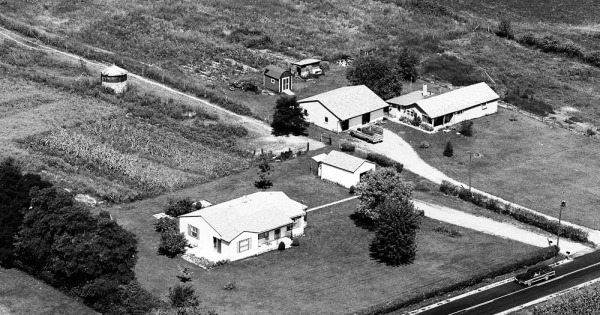 Vintage Aerial photo from 1974 in Clark County, OH