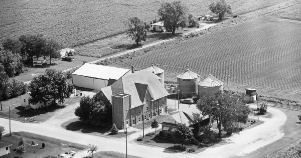 Vintage Aerial photo from 1980 in Kankakee County, IL