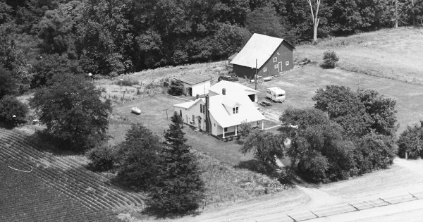 Vintage Aerial photo from 1974 in Vermillion County, IN