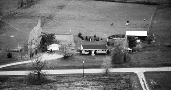 Vintage Aerial photo from 1984 in Ingham County, MI