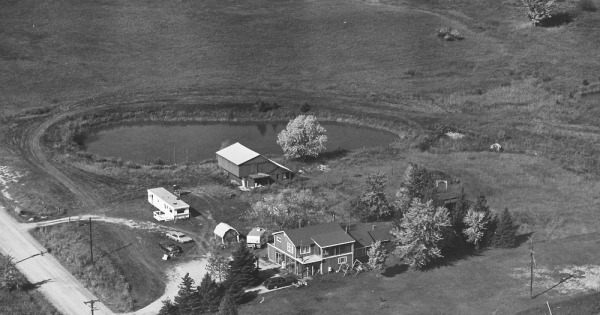 Vintage Aerial photo from 1981 in Ogemaw County, MI