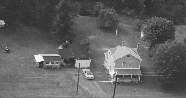 Vintage Aerial photo from 1980 in Perry County, PA
